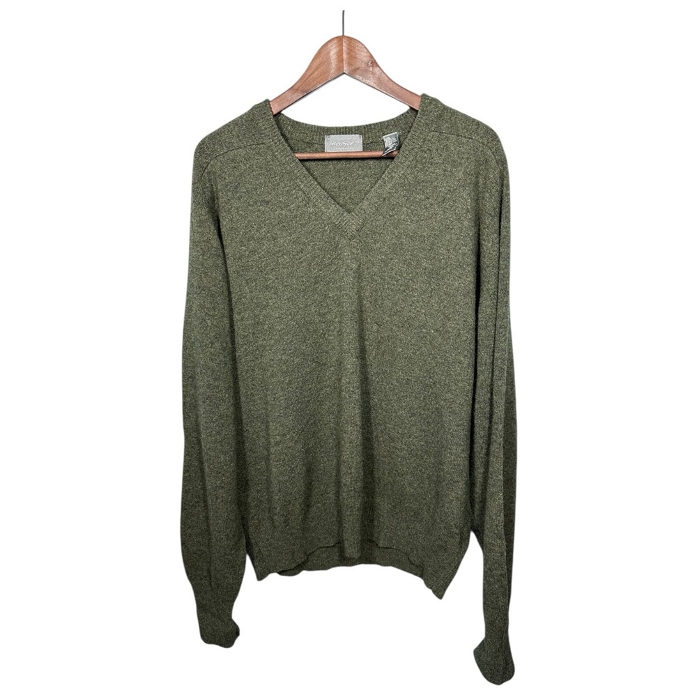 Vtg Lord & Taylor Lambswool Sweater XL 90s Forest Indie Grunge Academia Granola